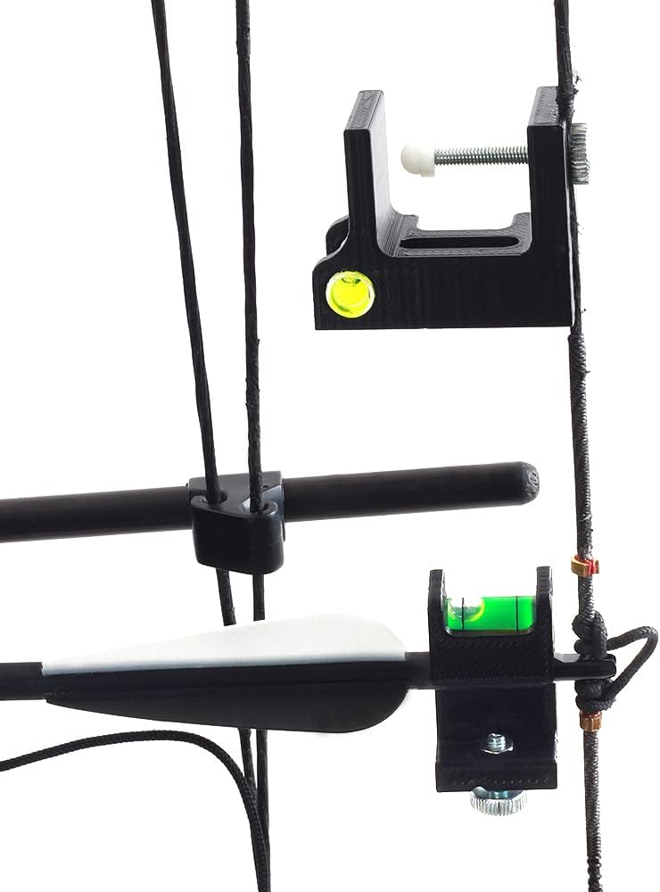 SOPOGER Archery Level Multifunctional Bow Level Tuning Tools for Rest and Sight Tunning, 3D Printing Bow String Bubble Level Bow Leveling Kit for Compound Bows - Image 4